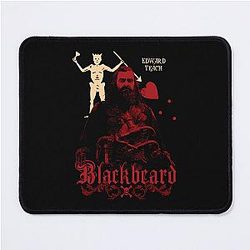 Black Blackbeard Mouse Pad