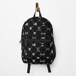 Black Sail Pattern Backpack