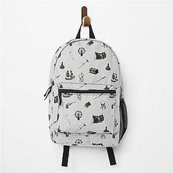 Black Pattern Backpack