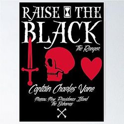 Black Sails Charles Vane Raise The Black Poster