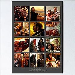 Compilation of my favourite 2019 Black Sails fan art poster