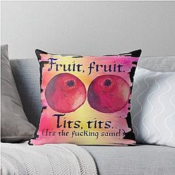 Black Sails Tits Throw Pillow