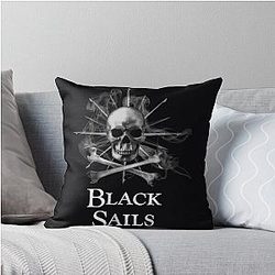 Black Sails Throw Pillow