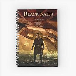 Gay Black Sails Spiral Notebook