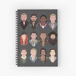 Black Sails Characters Spiral Notebook