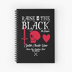 Black Sails Raise The Black Spiral Notebook