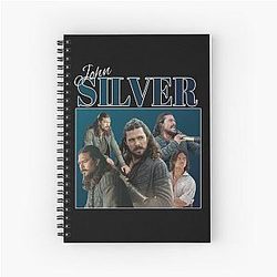 Black Sail's John Silver 90s Shirt Spiral Notebook