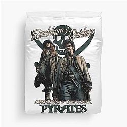 Black Sails of Captain Rackham's Pirates Duvet Cover