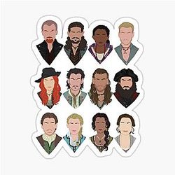 Black Sails Characters Sticker