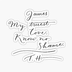 My true love black sails sticker