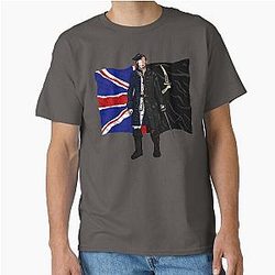 Lieutenant McGraw and Captain Flint Black Sails Classic T-Shirt