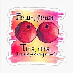 Black Sails Fruit Tits Sticker