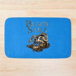 Black Sails Skull Logo Essential T-Shirt Bath Mat