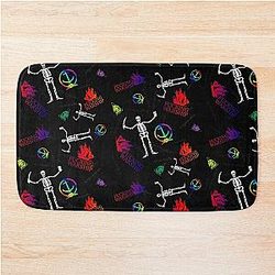 Black Warship Bath Mat