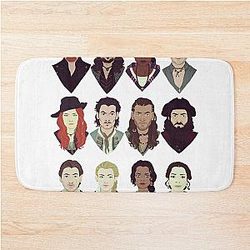 Black Sails Bath Mat