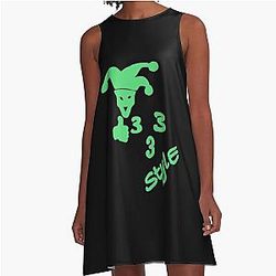 Bladee Drain Gang 333 Style Hero Of My Story Logo A-Line Dress