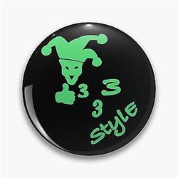 Bladee Drain Gang style hero of my story logo Pin