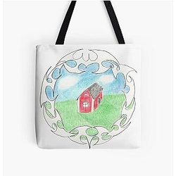 Bladee Ecco2k Crest All Over Print Tote Bag