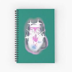 Bladee Drain Gang IDOL pink white logo Spiral Notebook