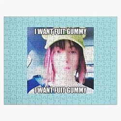 Drain Gang Bladee I want Fruit Gummy Meme Shirt Jigsaw Puzzle