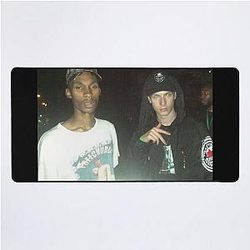 black Krayzy bladee Desk Mat