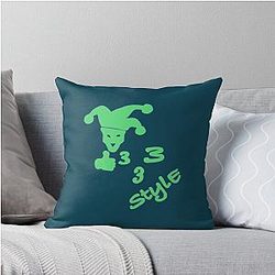 Bladee Drain Gang 333 Style Hero of My Story Logo Throw Pillow