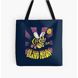 Blind Melon Happy Over Print Tote Bag