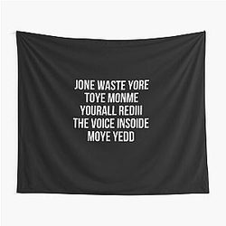 Blink 182 I Miss You Lyrics T-Shirt Tapestry