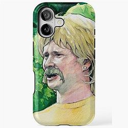 The Tom Delonge Blink 182 Meme painted in watercolour by davidtheartist iPhone Tough Case