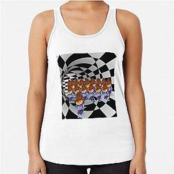 Monkey Bloon Td 6 Racerback Tank Top