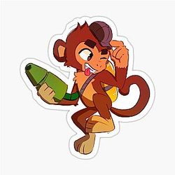 Bloons TD Glue Gunner Sticker