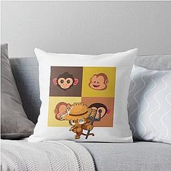 Monkey Bloons TD 6 Throw Pillow