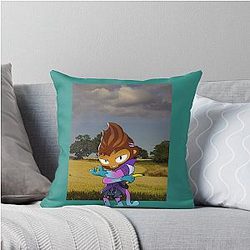 Monkey Bloon TD 6 Throw Pillow