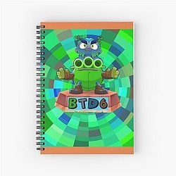 Monkey Bloon TD 6 Spiral Notebook