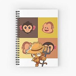 Monkey Bloon TD Spiral Notebook