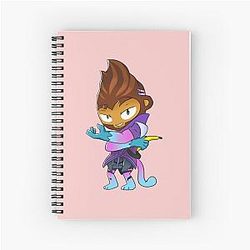 Monkey Bloon TD 6 Spiral Notebook