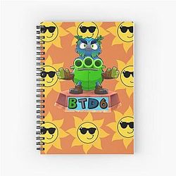 Monkey Bloon TD 6 Spiral Notebook