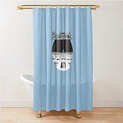 Blue Oyster Cult Classic T-Shirt Shower Curtain becomes Blue Oyster Cult T-Shirt Shower Curtain