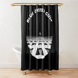 First LP Blue Cult Shower Curtain