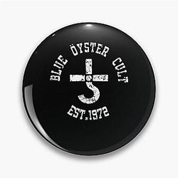 Blue Oyster Cult White Classic Pin