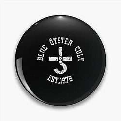 Blue Oyster Cult White Classic Pin
