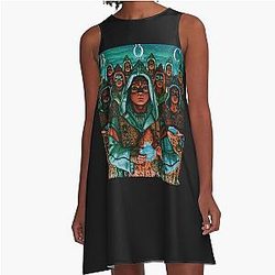 Blue Oyster Cult Fire Origin A-Line Dress