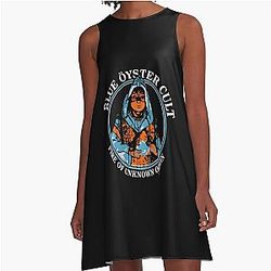 Blue Oyster Cult Rock A Line Dress