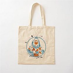Blue Crown Cult Rock Cotton Tote Bag