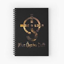 Blue Oyster Cult Black Spiral Notebook