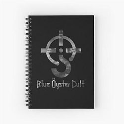 Blue Oyster Cult - Black and White Spiral Notebook