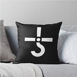 Logo Blue Oyster Cult T Shirt Throw Pillow