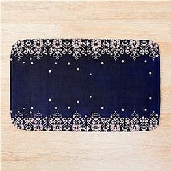 Pink Diamonds on Velvet Bath Mat