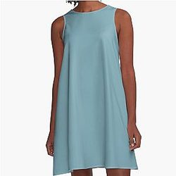 Christmas Icy Blue Velvet Dress