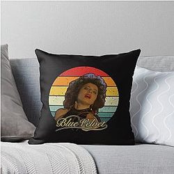 Blue Velvet Throw Pillow